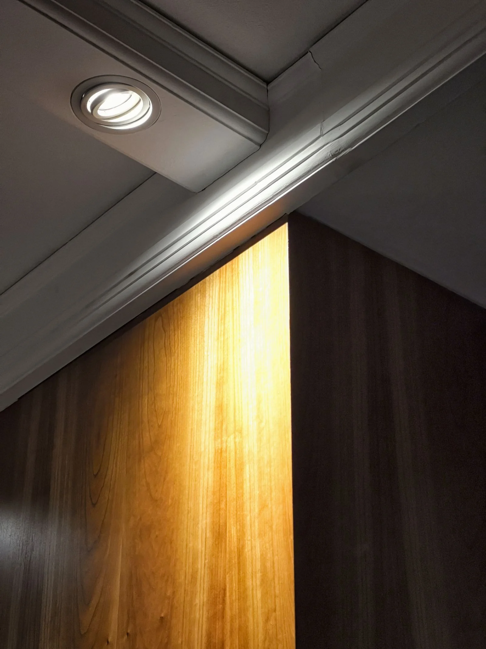Recessed lighting in a ceiling